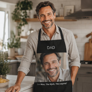 Delantal Foto padre papá hombre mito leyenda blanco negro
