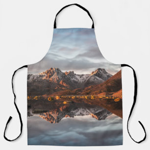 Delantal Foto paisajística de las montañas de Noruega