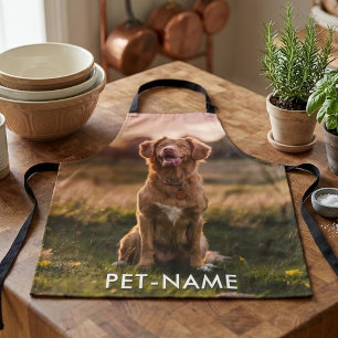 Delantal Foto personalizada con el nombre de tu perro