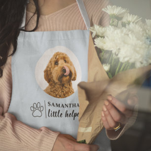Delantal Foto personalizada de perro Apron   Mascota azul c
