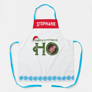 Delantal Foto personalizada de Santa Claus, la favorita Ho 