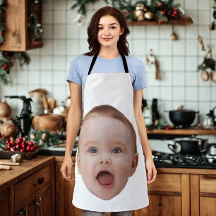 Delantal Foto personalizada, Foto personalizada de cara