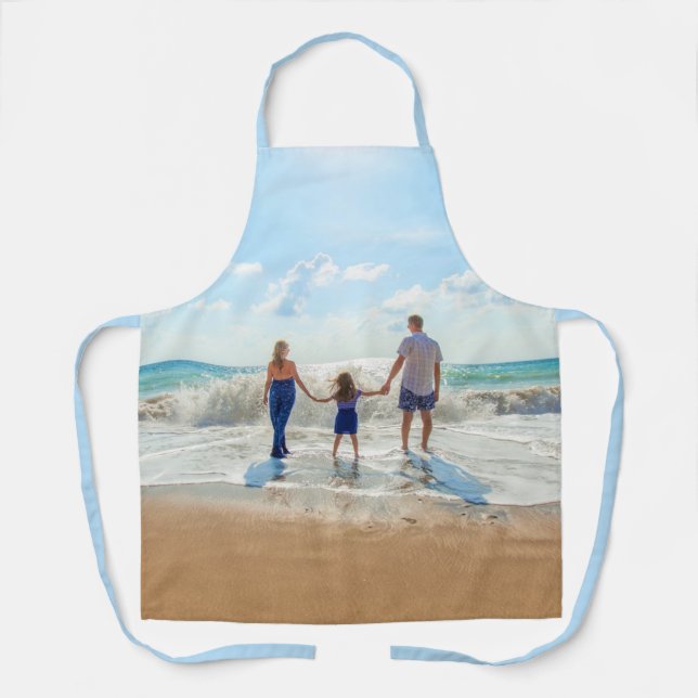 Delantal Foto personalizado Apron Tu regalo de fotos favori (Anverso)