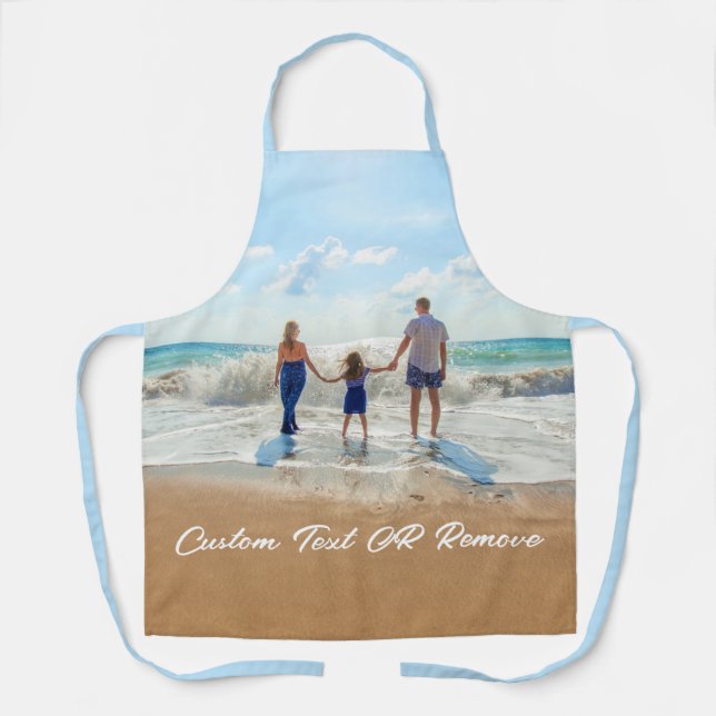 Delantal Foto personalizado Apron Your Photos and Text (Anverso)