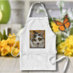 Delantal Foto personalizado y nombre personalizado<br><div class="desc">Sube una foto, agrega un nombre o texto, y crea fácilmente tu plataforma de fotos personalizada. Haga clic en PERSONALIZAR para cambiar el color del texto. Puede TRANSFERIR este DISEÑO a otros productos de Zazzle y ajustarlo para que se ajuste a la mayoría de los artículos de Zazzle. También puede...</div>