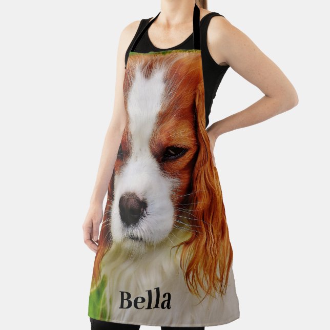 Delantal Foto y nombre del Mascota de Perro Personalizado p (in situ)