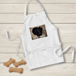 Delantal Foto y nombre del perro del laboratorio negro pers<br><div class="desc">Personalice este keepsake con la foto de su perro o cachorro y el nombre del perro (u otra foto/nombre de otro mascota o persona). El texto lee Mejor Perro de la Historia o agrega tu propio texto - Ama a Bella (nombre del perro), cumpleaños del perro o día de paso....</div>