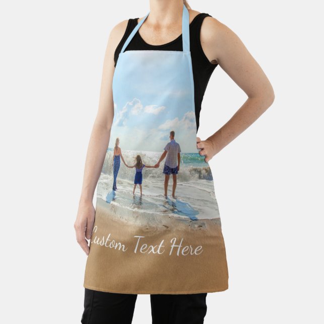 Delantal Foto y texto personalizado Apron - Su propio diseñ (in situ)