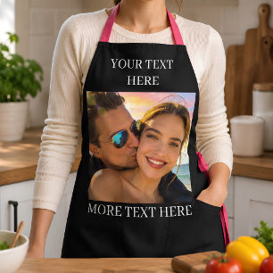 Delantal Foto y Texto Personalizados