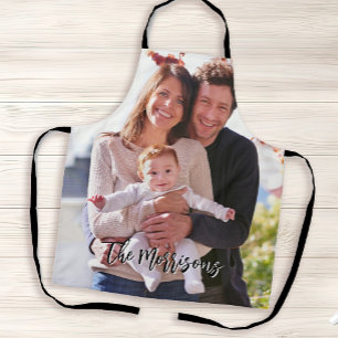 Delantal Foto y texto personalizados personalizados
