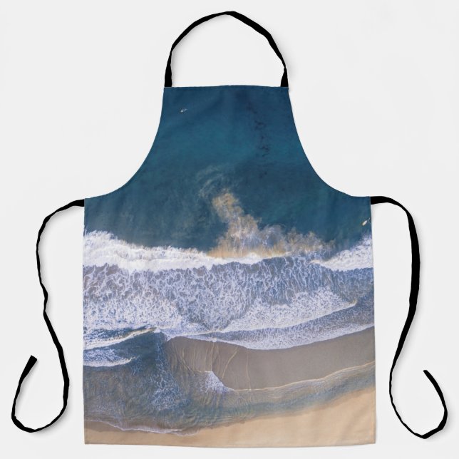 DELANTAL FOTOGRAFÍA DE ALTO ÁNGULO DE LA PLAYA (Anverso)