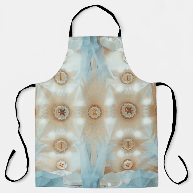 Delantal Fotografía de caleidoscopio en el techo (Anverso)