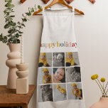 Delantal Fotografía del Collage | Coloridas vacaciones feli<br><div class="desc">Disfrute del espíritu de alegría y celebración con nuestra Collage de Festividades Felices y Coloridas,  una deliciosa adición a su decoración festiva o un regalo para sus seres queridos. Este singular collage presenta una vibrante mezcla de instantáneas con temática vacacional,  que capturan la esencia de sus momentos de amor.</div>