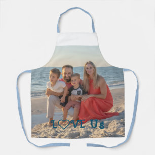 Delantal Fotos familiares de "LOVE NOSOTROS" PERSONALIZADAS
