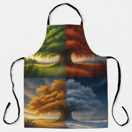 Delantal Four Seasons Tree Apron