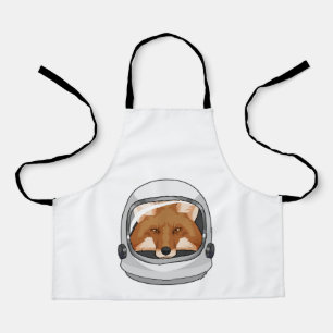 Delantal Fox como astronauta con casco
