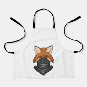 Delantal Fox como bandido con Kerchief