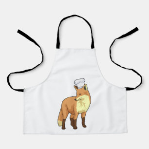 Delantal Fox como cocinero con gorra de chef