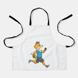 Delantal Fox como corredor en carrera