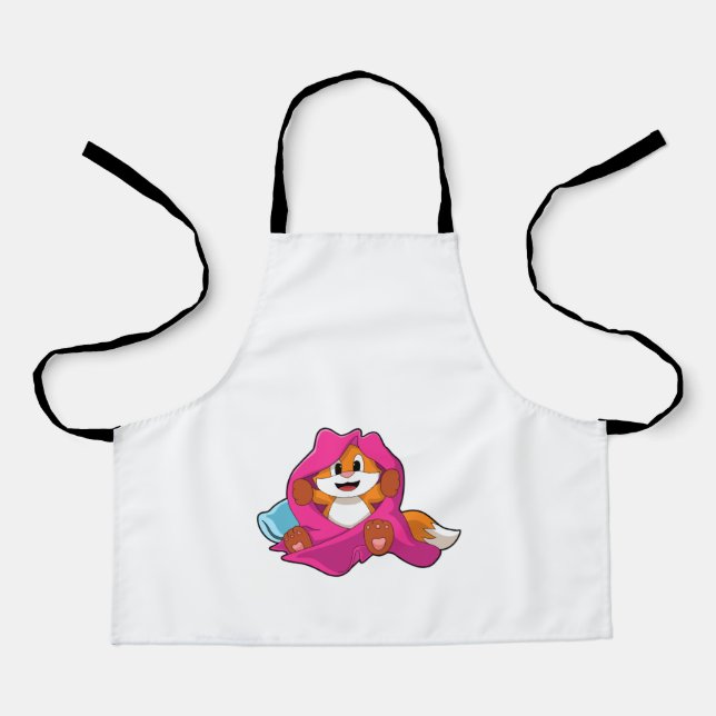Delantal Fox con almohada y manta (Anverso)