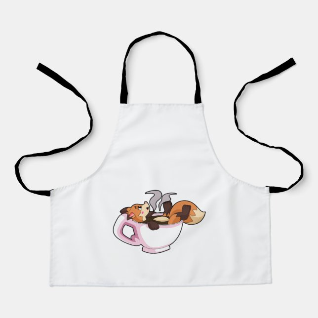 Delantal Fox con Copa de Café (Anverso)