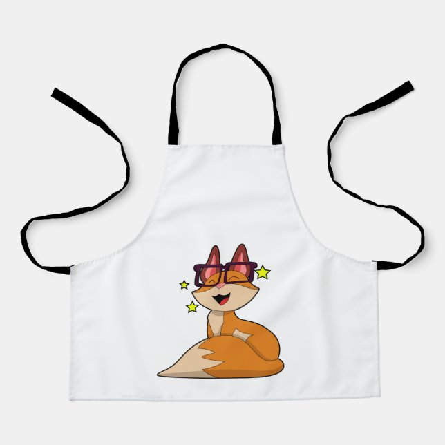 Delantal Fox con gafas (Anverso)