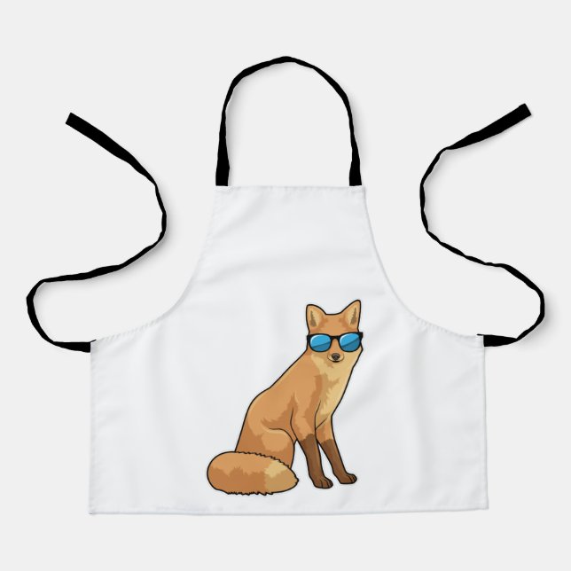 Delantal Fox con gafas de sol (Anverso)