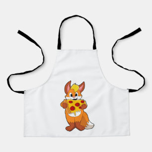 Delantal Fox con pizza