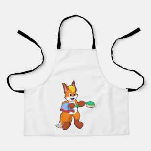 Delantal Fox con toalla y pincel