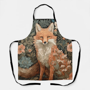 Delantal Fox en el jardín de otoño
