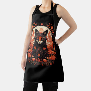 Delantal Fox gótica y flores