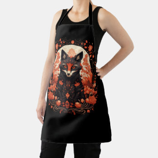 Delantal Fox gótica y flores