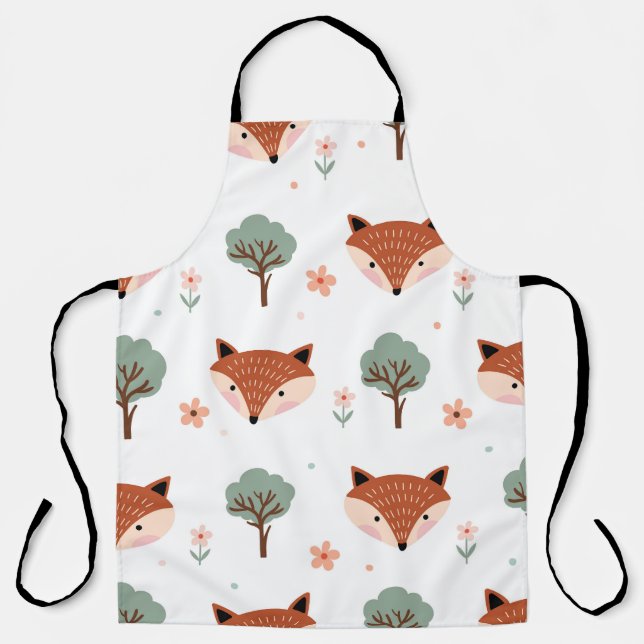Delantal Foxes & Trees: Infantil (Anverso)