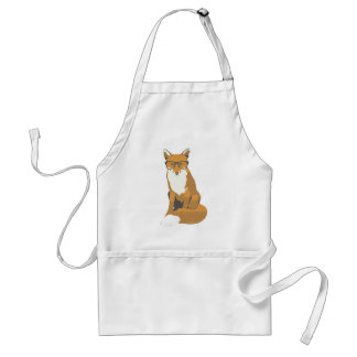 Delantal Foxter en blanco