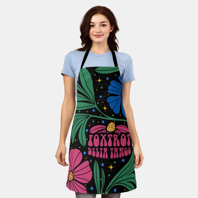Delantal Foxtrot Delta Tango Flower Boho (Gastado)