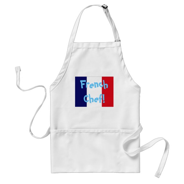 Delantal francés del cocinero de la bandera de (Frente)