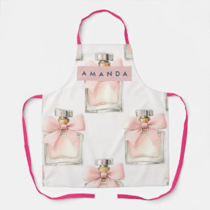 Delantal Frasco de perfume de rubor personalizado con patró