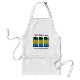 Delantal Frascos de Especias Bandera de Gabón