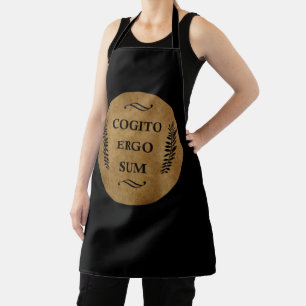 Delantal Frase latina - Cogito ergo sum