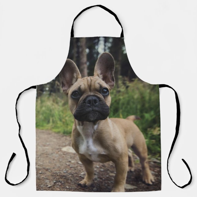 Delantal French Bulldog Throw Pillow (Anverso)
