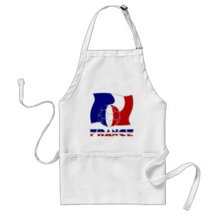 Delantal French Soccer Ball and Flag