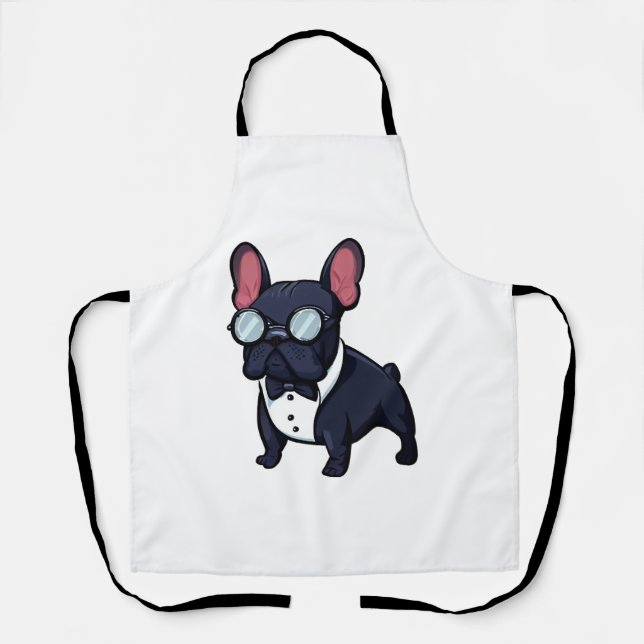 Delantal Frenchie Los Caballeros (Anverso)