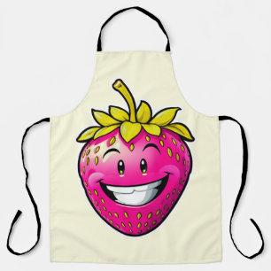 Delantal Fresa rosa