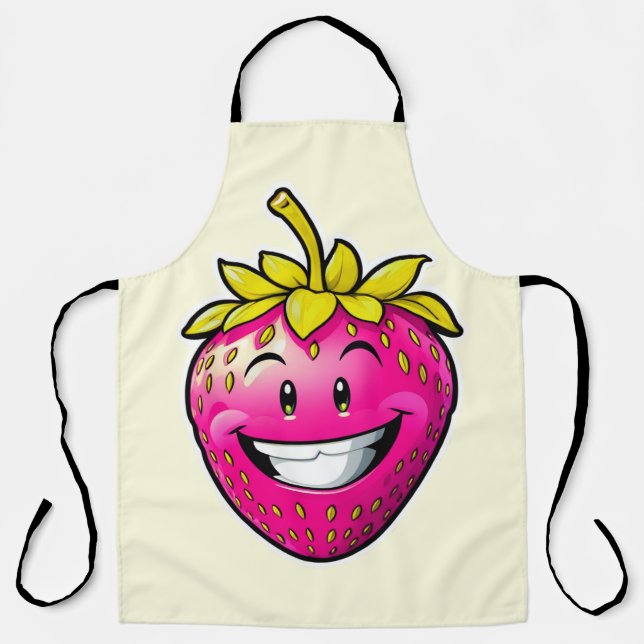 Delantal Fresa rosa (Anverso)