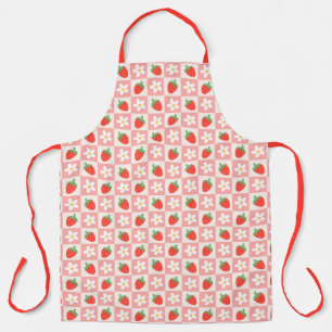 Delantal Fresas y flores dulces