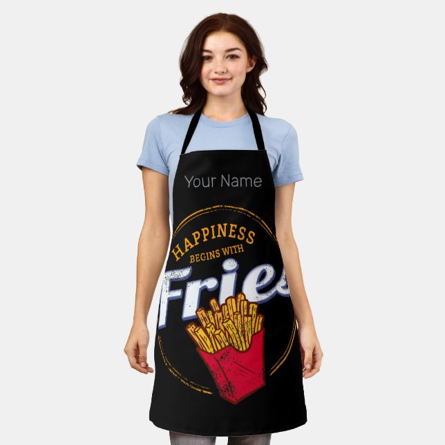 Delantal Fries Chips Snack Papa de cosecha o Fries Francesa (Gastado)