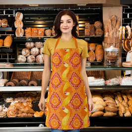 Delantal Fruits and zest orange apron