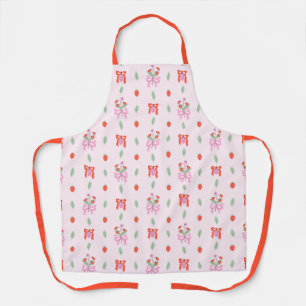 Delantal Fruity Strawberry Bow Pattern Apron