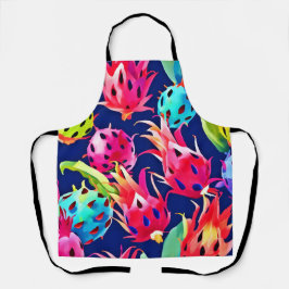Delantal Fruta del dragón colorido