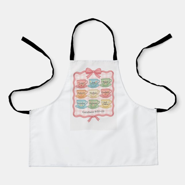 Delantal Fruta del rosa del Espíritu (Anverso)